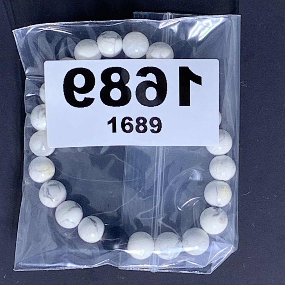 Howlite Stone Lava Rock Healing Bead Bracelet - Picture 8 of 12